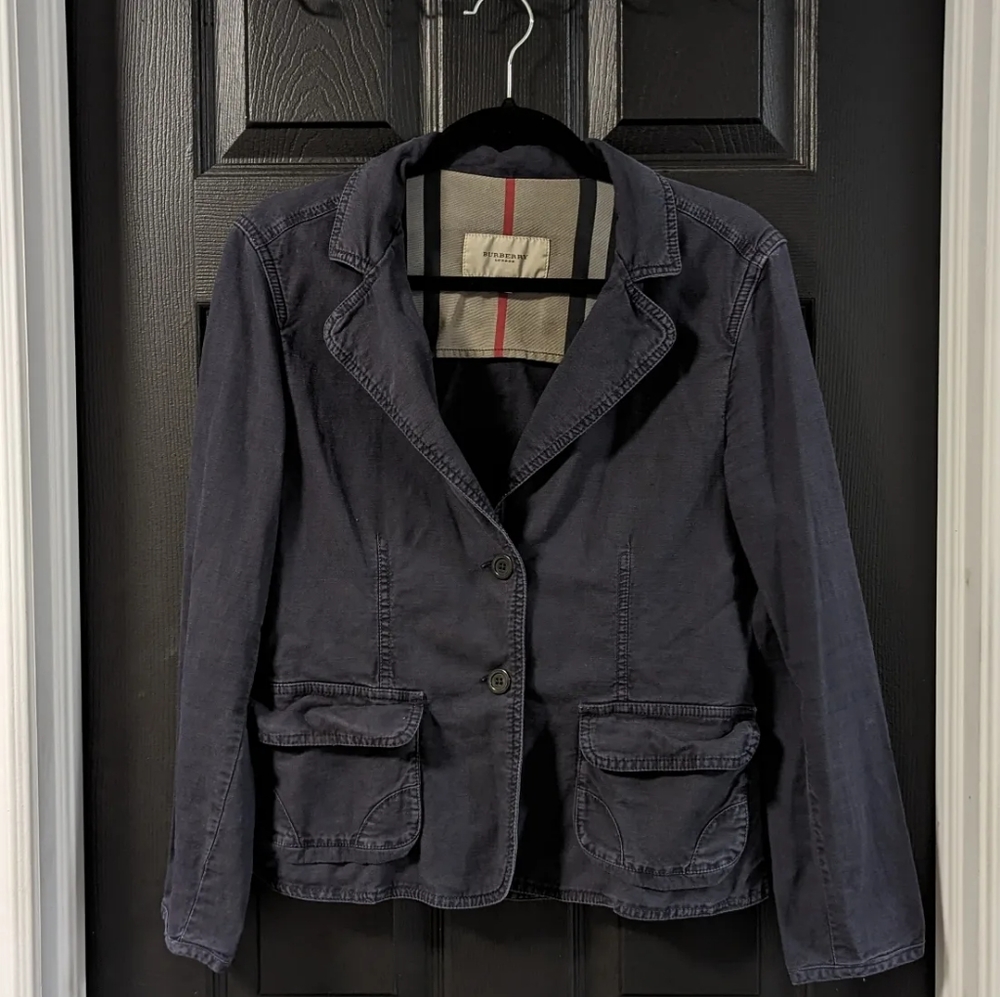 Burberry blue summer jacket
